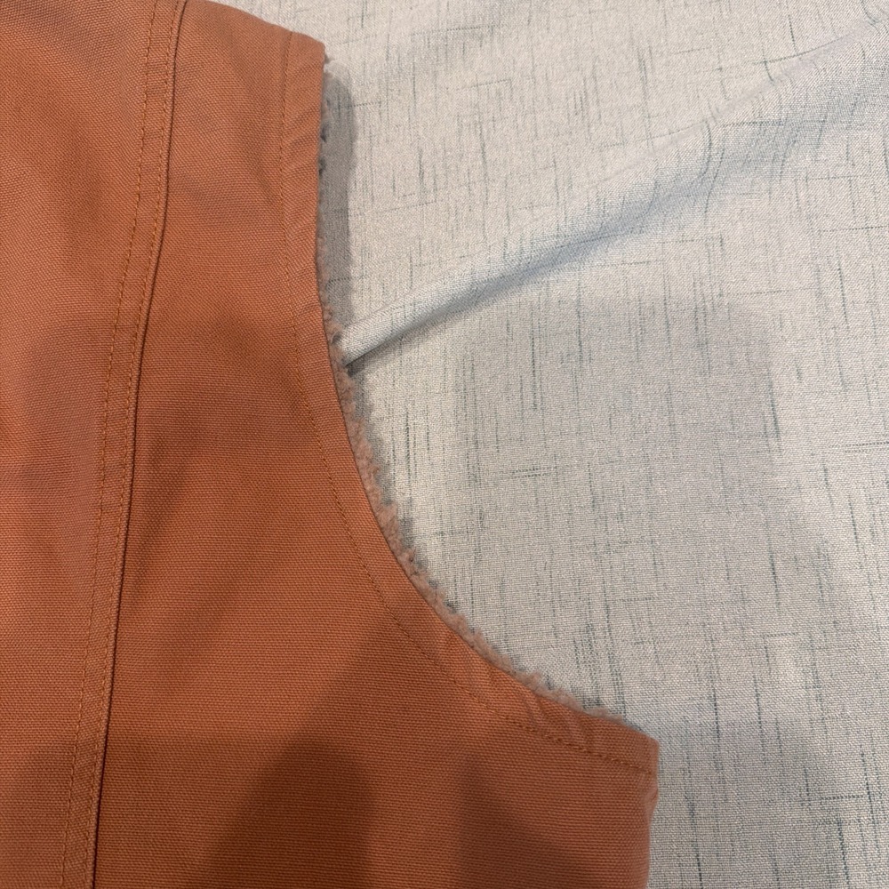 Berne Workwear Canvas Vest Brown Sherpa Lined Work Vest Size M 00053 - Picture 8 of 10